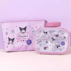 WL 산리오 쿠로미 모노 스텐식판 가방세트