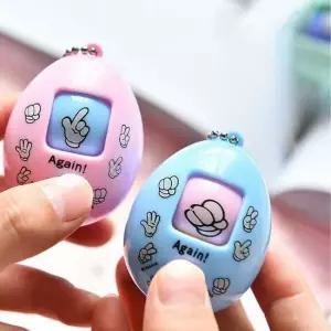 키캡키링4구 가위바위보 귀여운 키링 게임 백참 가방 핸드폰 에어팟 커플 키홀더 선물 템