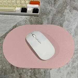 미끄럼 방지 고무 베이스 타원형 미니 소형 호환 마우스 패드 노트북 컴퓨터 무선 키보드 트레이용 방수 컴