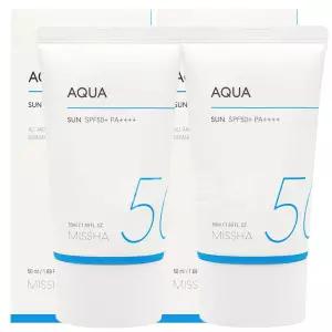 MISSHA 올 어라운드 세이프 블록 아쿠아선 SPF50+ 50ml 2개