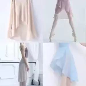 성인발레복 쉬폰 미디