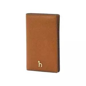 [헤지스](대구신세계)브라운 단색 소가죽 카드지갑 HIHO6E135W2