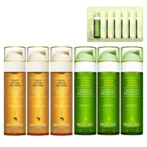 맥스클리닉 오일 폼 클렌징 110g 골든 선인장 3개+캐비어 3개+샘플 6개