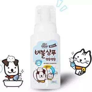 드라이 240ml 강아지 고양이 워터리스 버블 샴푸