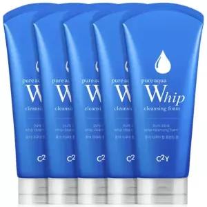 퓨어 아쿠아 휩 클렌징폼 220ml 5개 대용량 폼클렌징