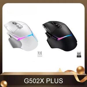 G502 X PLUS 인체공학적 무선 게이밍 마우스 초고속 가속 25K 히어로 광학 센서 프로그래밍 신제품