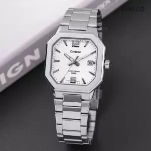 정품 스타샵 카시오 MTP-B195D-7A 스타일리시 빈티지 사각 금속 텍스쳐 남자 메탈 시계 c167