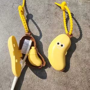 케이스 치약 바나나 칫솔 휴대용