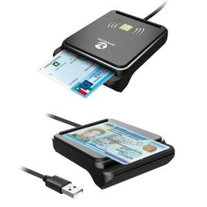 Zoweetek CIE RFID NFC 3.0 CRS CNS용 비접촉식 및 카드 리더기 Windows Mac과 호환 가능