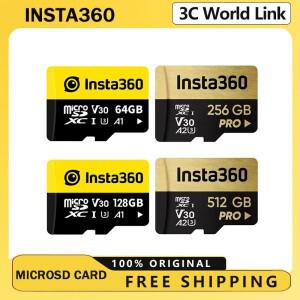 인스타360 X5 X4 X3 ONE X2 RS용 마이크로SD 카드  SD 메모리 64GB 128GB 256G 512G 고속  액세서리