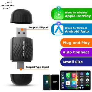 HEYINCAR H-Air2.0 안드로이드 자동 무선 어댑터 카플레이 박스 현대 호환 기아 호환 MG 호환 토요타 벤츠