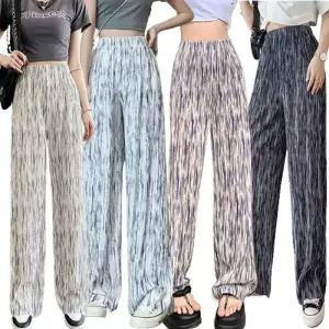 [룽스]여름 여름바지 쿨바지 플리츠팬츠 밴딩 와이드팬츠
