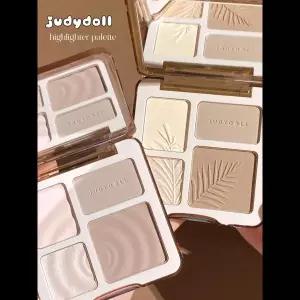 키보드스킨  Judydoll 얼굴 하이라이터 메이크업 팔레트 얼굴 매트 섀도우 지속되는 글로우 브라이트닝 컨