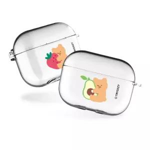 트라이코지 러브베어과일 에어팟 시리즈 클리어 투명 케이스 에어팟프로 2세대 3세대 4세대