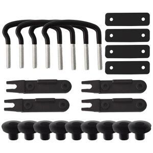 루프랙 볼트 차량용 루프 랙 수하물 액세서리 범용 박스 U 볼트 클램프, 헤비 듀티 잠금 너트 붕대 장착 피