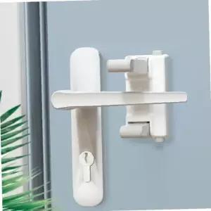 TC 현관문 철사 조심 안전고리 방문 열림 방지 잠금 화이트(그레이) ONESIZE