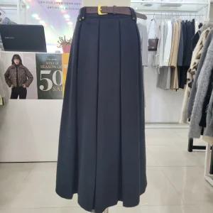 [김천구미모다점]맞주름벨트스커트MB4YSKM310ABK_KG