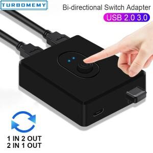 USB 2.0 3.0 스위치 셀렉터 2 인 1 아웃 양방향 공유 어댑터 PC 노트북 키보드 마우스 컨트롤러 허브에 적