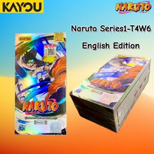 카유 영어판 나루토 레전드 카드 시리즈 1-W6T4 공식 선물 박스 나루토와 사스케 홀로 콤보 완벽한 팬 선물