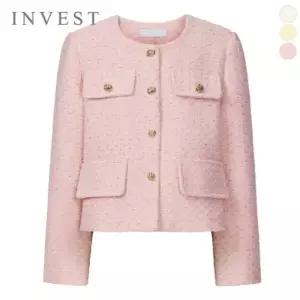 [인베스트] 골드 버튼 포켓 트위드 자켓_IN6S1JK1031