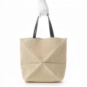 로에베 퍼즐 폴드 토트 라피아 엑스라지 토트백