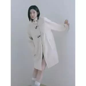 [ZOOC](신세계 사우스시티)하이넥 토글 에이라인 코트 Z254MSG538