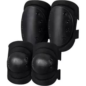 군용 전술 무릎 보호대 팔꿈치 세트 에어소프트 전투 페인트볼 스케이트 야외 스포츠