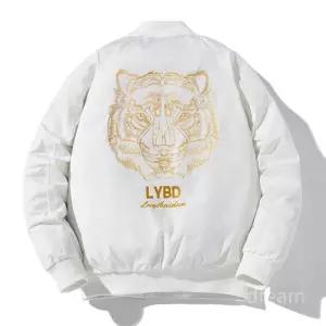 호랑이자수 항공점퍼 스카잔 자켓 잠바 블루종