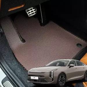 [몬스터클래스]더뉴 K8 페이스리프트 벌집매트 1열+2열 더블 엠보 TPE 카매트 하이브리드 가솔린 LPG 발...