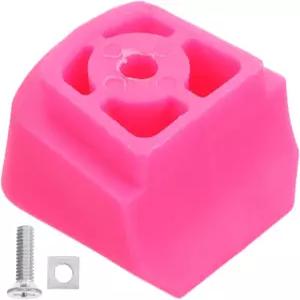 용 가넥 유니버설 롤러 스케이트 브레이크 스토퍼 교체 핑크 논슬립 고무 블록 패드 인라인 토 스톱