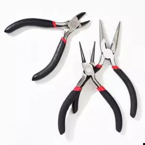 비즈공예 DIY 악세사리 비즈 3종세트(롱 라운드 커팅)