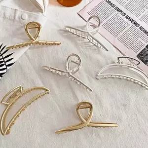 메탈 집게핀 빅사이즈 머리핀 실버