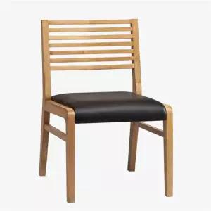 가로라인 고정형의자 식탁원목의자