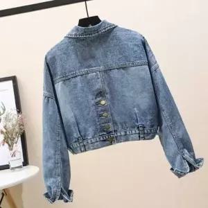 루즈핏 선물 캐쥬얼 스타일 데님자켓 코디 여성데님 (WFKKUYV)