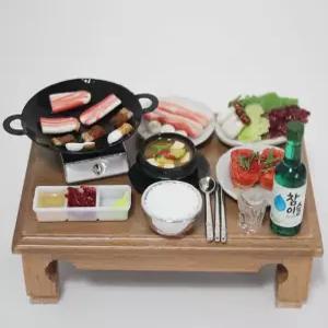 납골당꾸미기 삼겹살(중) 미니어처 장식 납골당미니어처 추모관 봉안당 제사상 교자상 대패