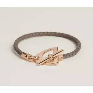 [에르메스] Etrier 에트리어 말발굽 여성 가죽 팔찌 H100016F 18