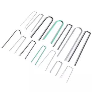 멀칭핀 고정 핀 농사 고추 잡초매트 잔디 고정핀 100개 U자형 비닐하우스 에