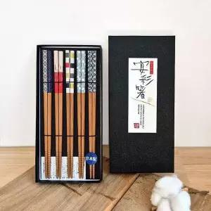 식기세트 421LHK39 블랙 일본산 고급식기젓가락 일본블랙젓가락