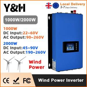 LCD 및 덤프 부하 컨트롤러가 된 3상 AC 풍력 발전기용 YH 1000W 2000W MPPT 그리드  인버터(옵션 WiFi)