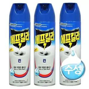 고품질 B수성 에어로졸 모기약 에프킬라 킨 3개 모기에어졸 모기...