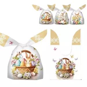 부활절 계란 포장용지 가방 사탕 토끼 달걀 선물 포켓