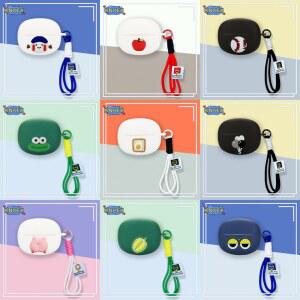 QCY MeloBuds N70 실리콘 케이스 이어버드 핑크 돼지 귀여운 소프트 보호 헤드폰 커버 헤드셋 스킨 핸드 로프 포함