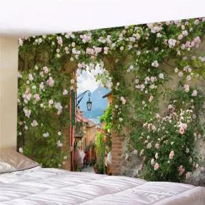 패브릭 벽장식 가리개 커튼 배경 사진 포스터 거실 장식