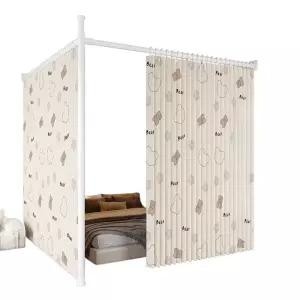 파티션 벽설치 공간분리 가리개 무타공 가림막 커튼