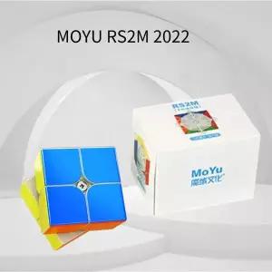 큐브 크레이지 Moyu RS2M V2 2022 2x2 마그네틱 스피드 큐브 Mgaic CubeEducational Toy MOYU 자석 큐브 퍼