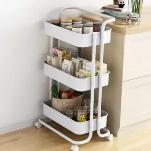 욕실 이동식 선반 틈새 수납 다용도실 이동식 트롤리 철제 수납장 공간 좁은 주방