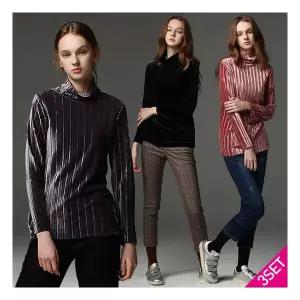 GS단독 홈쇼핑방송/르오트 LeOT 기품있는 레이디 벨벳 블라우스 3종택일 -사이즈 55~99다양1119258