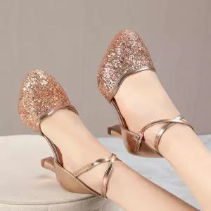 라틴댄스화 라인 재즈 살사 사교댄스 줌바 댄스구두 여성