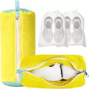 신발 세탁기 가방 세탁기용 재사용 가능한 2팩 운동화 러닝화 브래지어 델리케이트 및 장난감 360° 딥