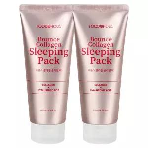 [푸드어홀릭](1+1)푸드어홀릭 바운스 콜라겐 슬리핑 팩 200ml /수분크림 수면팩 물광